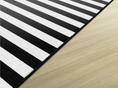 Load image into Gallery viewer, Black and White Stripe | Classroom Rug | Schoolgirl Style
