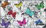 Butterflies on White | Classroom Rug | Schoolgirl Style