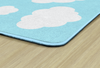 Schoolgirl Style - Clouds on Blue Area Rug