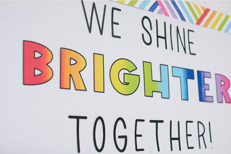"Shine Brighter" Door Decor | Light Bulb Moments | UPRINT | Schoolgirl Style
