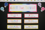 Adjust That Thought | Mini Bulletin Board Set | Light Bulb Moments | Schoolgirl Style
