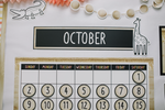 Schoolgirl Style - Simply Safari Calendar Bulletin Board Set