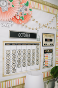 Load image into Gallery viewer, Calendar Bulletin Board Set | Neutral | Simply Safari | UPRINT | Schoolgirl Style
