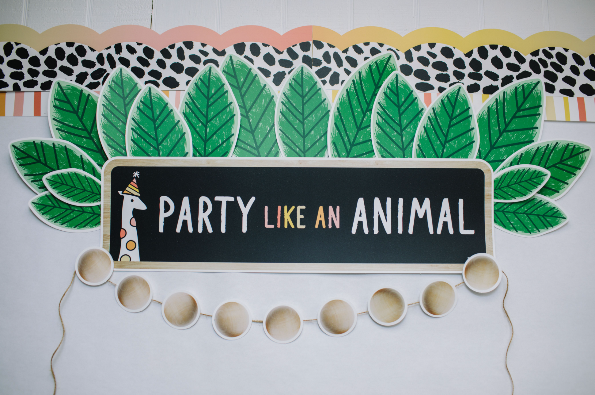 Safari Dot | Bulletin Board Border | Simply Safari | Schoolgirl Style