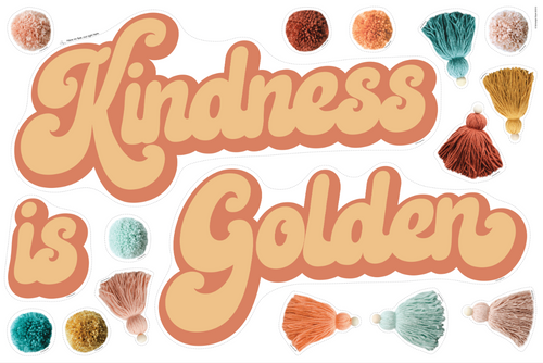 Good Vibes Kindness is Golden Statement Piece by ULitho