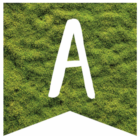 Banner Letters Moss | Woodland Whimsy | UPRINT | Schoolgirl Style