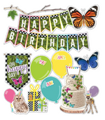 Woodland Whimsy Birthday Mini Bulletin Board Set by Schoolgirl Style
