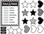 Black and White Calendar  | Just Teach | UPRINT | Schoolgirl Style