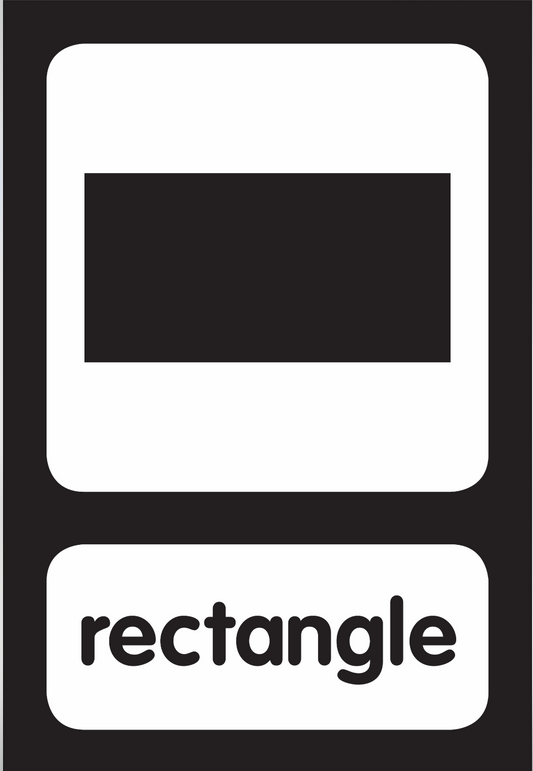 Black and White Shape Posters | Just Teach  | UPRINT | Schoolgirl Style