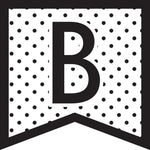 Polka Dot Banner Letters | Black, White and Stylish Brights | UPRINT | Schoolgirl Style