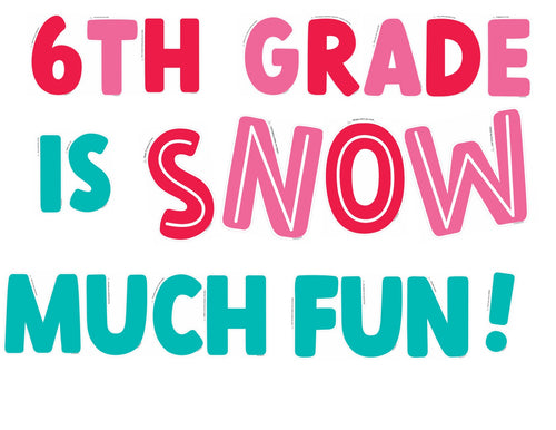 Snow Much Fun Wall Letters Classroom Decor  by UPRINT 