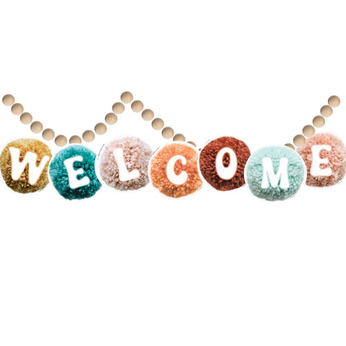 Welcome Banner Retro Classroom Decor Good Vibes by UPRINT