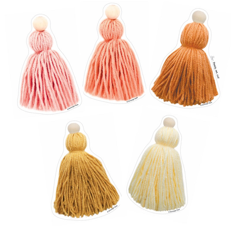 Simply Safari Tassel and Pom Cut-Outs by UPRINT