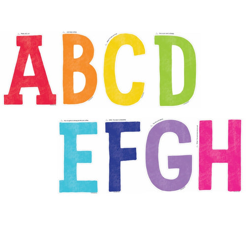 Wall Letters Rainbow Classroom Decor by UPRINT