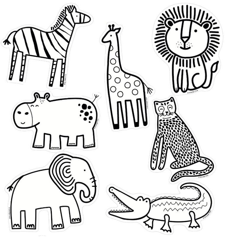 Simply Safari Animal Cut-Outs by CDE