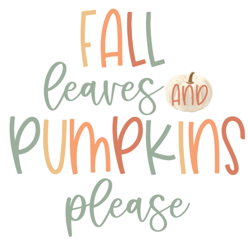 "Fall Leaves and Pumpkins Please" Seasonal Classroom Decor by UPRINT
