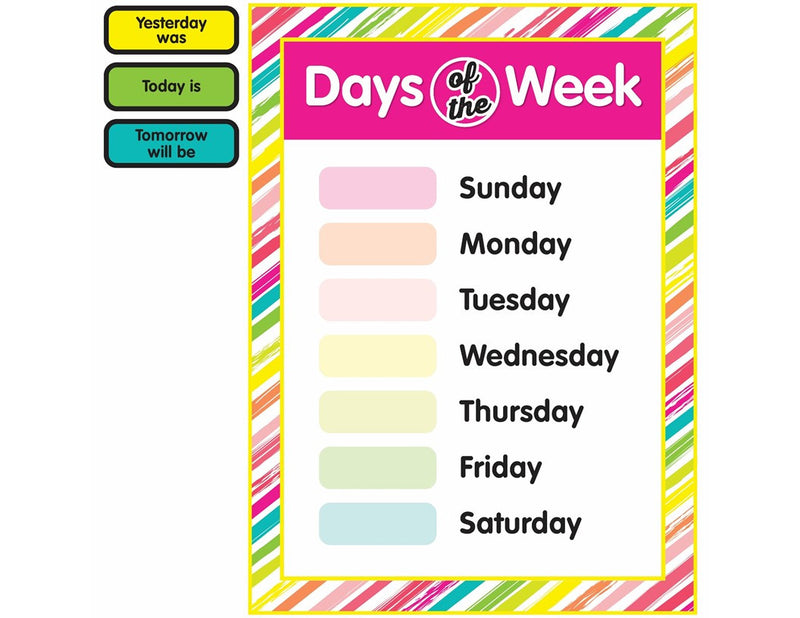 Days of the Week Resources|Simply Stylish Tropical| Schoolgirl Style| U PRINT