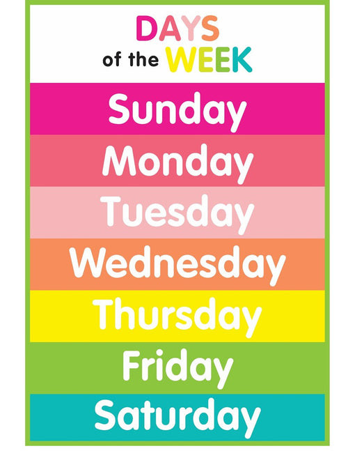 Just Teach Simply Stylish Tropical  Days of the Week Resources by UPRINT