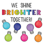 Light Bulb Moments "Shine Brighter" Door Decor by UPRINT