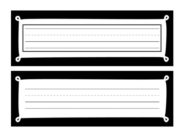 Nameplates | Black, White and Stylish Brights | Schoolgirl Style
