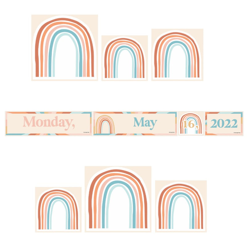 Flip Calendar | Retro Classroom Decor | Good Vibes | UPRINT | Schoolgirl Style