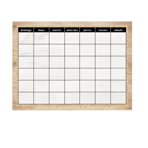 Bohemian Mood Spanish Pocket Chart Calendar | UPRINT | Printable Classroom Decor | Schoolgirl Style