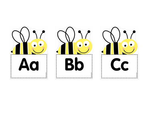 Word Wall Headers Busy Bees by UPRINT