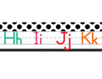 Schoolgirl Style - Black, White and Stylish Brights Alphabet Line Manuscript (White) {U PRINT}