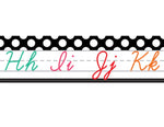 Schoolgirl Style - Black, White and Stylish Brights Alphabet Line Cursive (Black) {U PRINT}