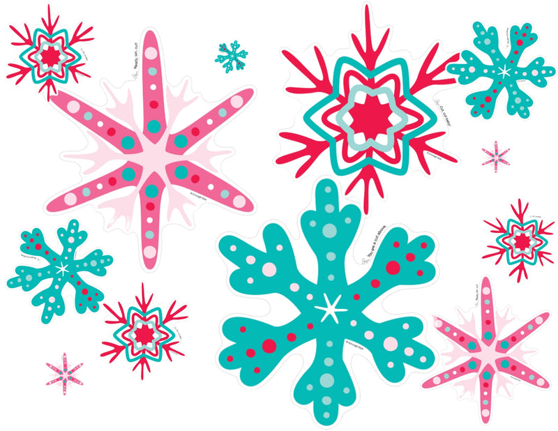 Snow Much Fun Snowflake Cut-Outs | Seasonal Classroom Decor  | UPRINT | Schoolgirl Style