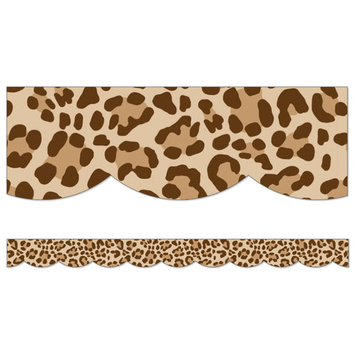 Leopard Print Frame Printable Border Simply Safari by UPRINT