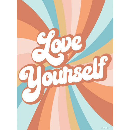 Schoolgirl Style Good Vibes "Love Yourself" Poster By ADs Plus