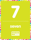 Number Cards | Simply Stylish Tropical | UPRINT | Schoolgirl Style