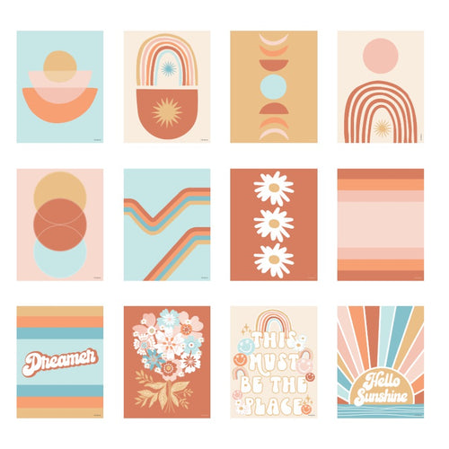Collage Kit | Retro Classroom Decor | Good Vibes | UPRINT | Schoolgirl Style