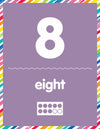Number Cards | Bulletin Board Set | Just Teach | Schoolgirl Style