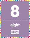 Number Cards Bulletin Board | Just Teach | Schoolgirl Style | UPRINT