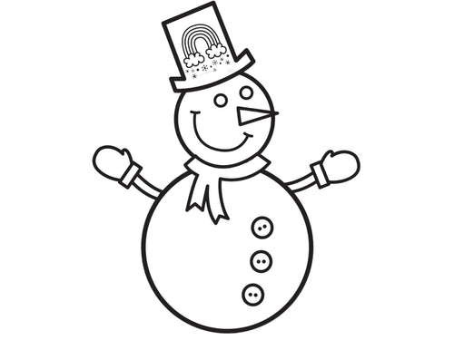 Merry and Bright Snowman Craftivitiy by UPRINT