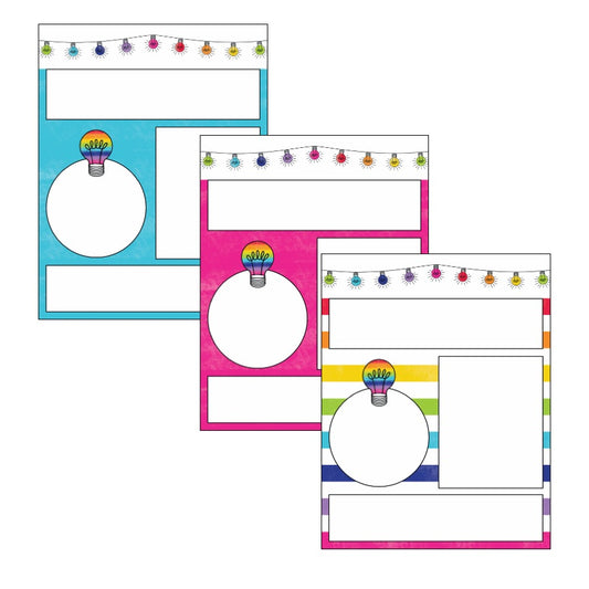 Newsletter Rainbow Classroom Decor Light Bulb Moments by UPRINT