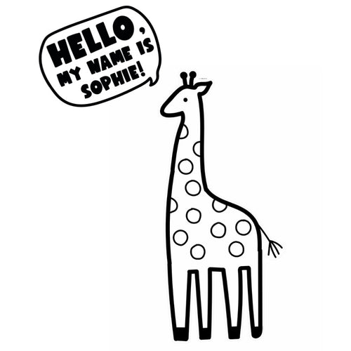 Sophie the Giraffe Statement Piece | Simply Safari | UPRINT | Schoolgirl Style