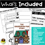 Gingerbread Man Story Book Companion | Printable Classroom Resource | Tales of Patty Pepper