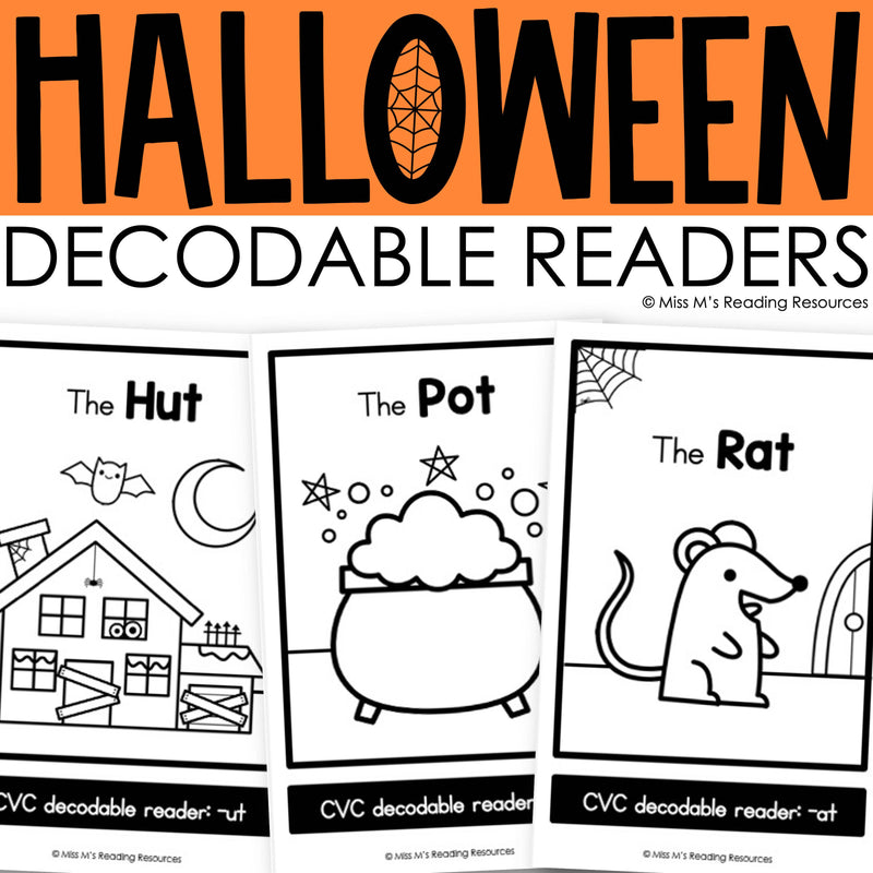 Halloween Decodable Readers by Miss M's Reading Resources