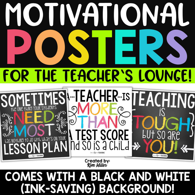 Motivational Posters and Quotes for Teachers | Growth Mindset Bulletin Board