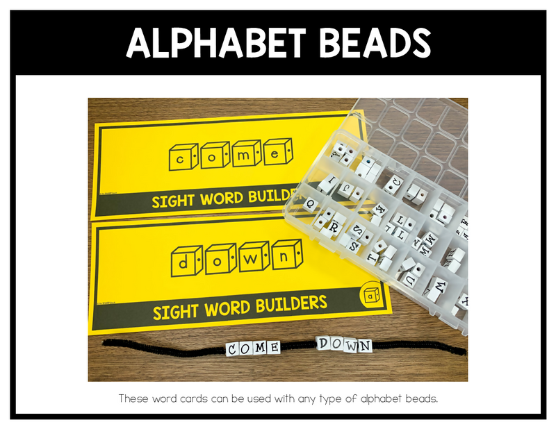 Sight Word Practice Fine Motor Sight Word Activities | Printable Classroom Resource | One Sharp Bunch