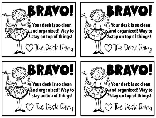 Desk Fairy Slips | Printable Classroom Resource | Miss West Best