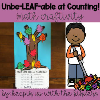 UnbeLEAFable at Counting Math Craftivity by Keeping Up with the Kinders