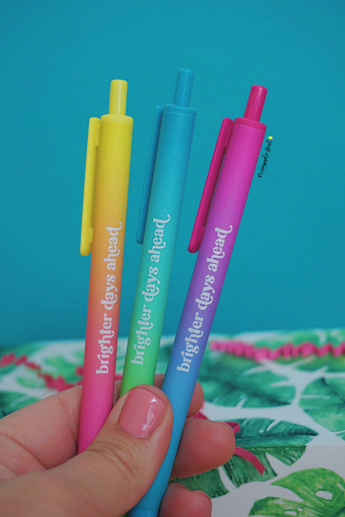 Brighter Days Head Pen Set by The Pinapple Girl Design Co.