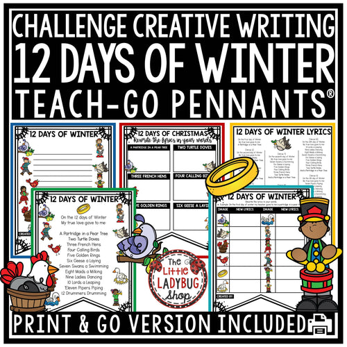 12 Days of Christmas Creative Writing Activity by UPRINT