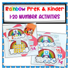 Rainbow PreK and Kinder 1-20 Number Activities Little Journeys in PreK and K