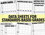 Student Data | FOLDER | BINDER | PACKET | Traditional Grading + Standards-Based