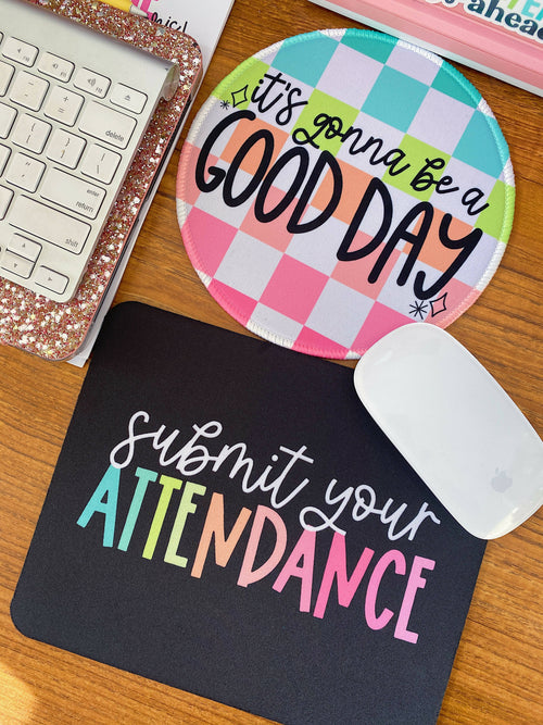 Submit Attendance | Mouse Pad | The Pineapple Girl Design Co. | Hey, TEACH!